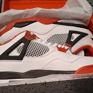 Nike Air Men's White and Red Sneakers